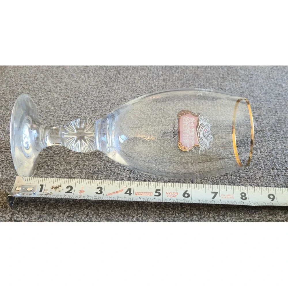 Stella Artois Belgium Beer Glass Chalice 40cl Gold Rim Ritzenhoff Starburst Stem